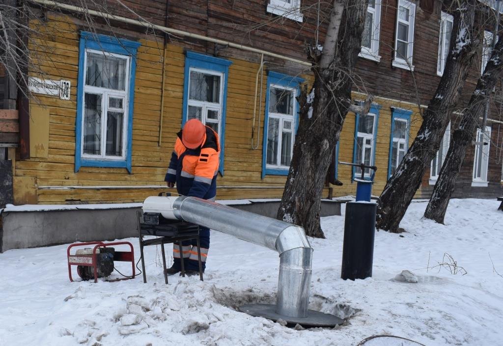 «Росводоканал Барнаул» отогрел более 120 участков водопроводов