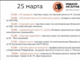 В Шишковке пройдет книжный фестиваль "Издано на Алтае"