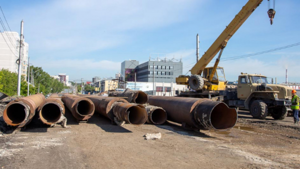 Новые теплосети в районе «мостазамещения» на Новом рынке в Барнауле появятся к осени 2022 года