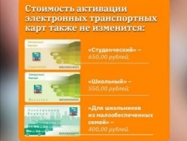 Стала известна стоимость проездных для детей