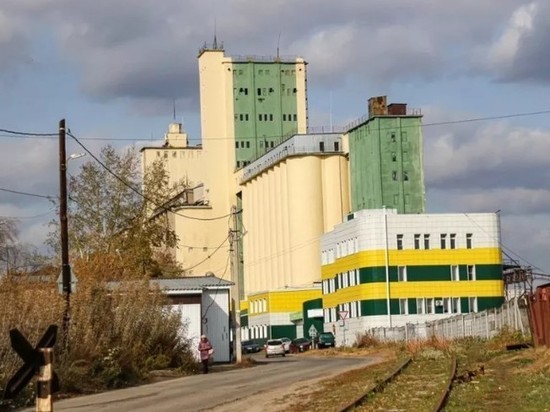 В Барнауле элеватор покрасили в желто-зеленый цвет