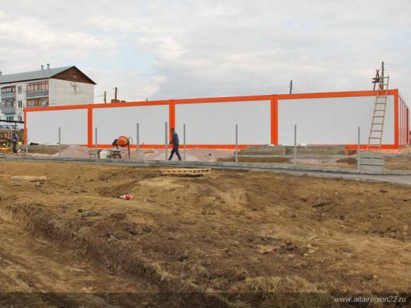 В селе Новоперуново Тальменского района строят врачебную амбулаторию