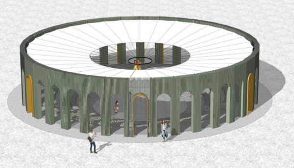 Управляющий «Изумрудным» показал, как будут выглядеть амфитеатр и отремонтированный вход в парк